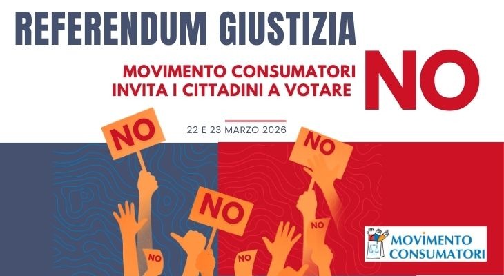 Referendum giustizia: Movimento Consumatori invita i cittadini a votare NO