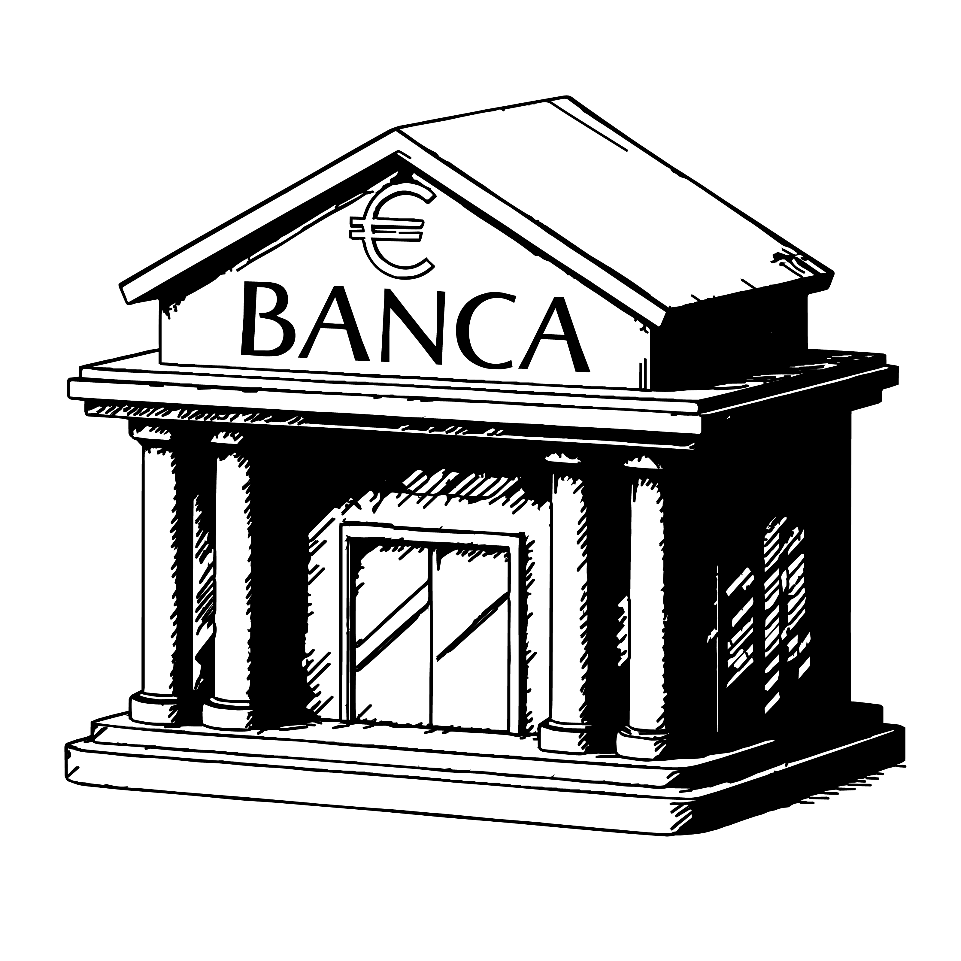 icon of a bank